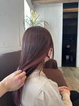 マリブヘアリゾート 太田店(malibu hair resort) ピンクラベンダー/インナーカラー