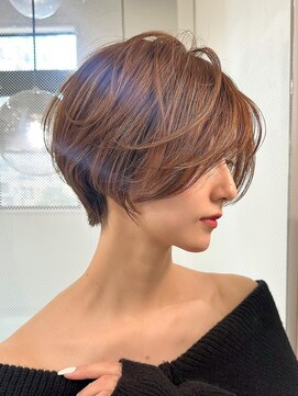 ロンドエニカ 大宮(Lond enika) イメチェン外ハネボブ美髪ワイドバングレイヤーショート/大宮
