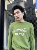 刈り上げなし/オールバックスタイル/ショートウルフ/眉毛
