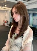 レイヤーカット/シフォンベージュ