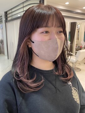 プランタン フォー ヘアー(printemps FOR HAIR) __インナーカラー__ピンクベージュ__春カラー__