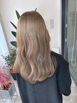 ソヨン 栄店(SOYON) ミディアムレイヤー/ハイトーンベージュ/質感再整トリートメント