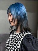 ミニウルフミディアム顔周りレイヤー韓国ヘア_ba547981