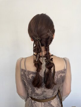 アンサン(unsung) 結婚式お呼ばれヘアスタイル