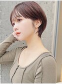 20代/30代/ニュアンスカラー/小顔/前髪カット/ショート/表参道
