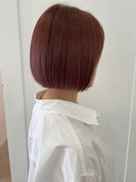 パル バイ ラベスト(Pal by lovest)&nbsp;柔らかカラー♪コーラルピンク×ボブ【before→after】