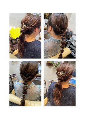 プルームエル(plume aile) 編みおろしヘア♪