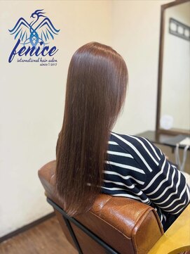 フェニーチェ(fenice international hair salon) ピンクブラウン  透明感カラー