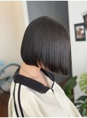 三重津市20代30代ショート/ハッシュカットボブ/前下がりワンレン