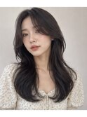 ヨシンモリ_韓国レイヤーカット顔周りハッシュカット調布
