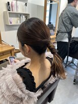 アンクル(ancre)&nbsp;ヘアセット×タイトポニー×ミディアム【広島】【横川】