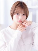 シースルーハンサムショートミルクベージュブリーチなし30代Te2