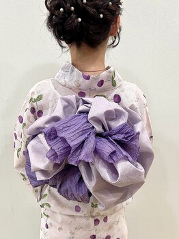 ヘアセットアップス(UP's)の写真/【浴衣着付け+ヘアセット¥3900】クオリティ高く!早い!激安♪で毎年大好評♪気軽に何度も楽しめる♪