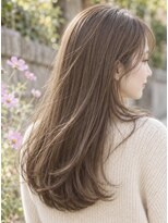バランス BALANCE&nbsp;透明感ベージュ×大人可愛いレイヤーロング