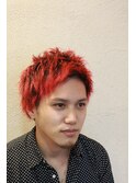 RED×ツイストパーマ