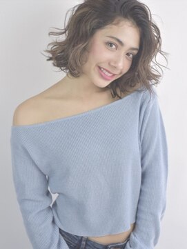 メゾンドイギー(MAISON de IGGY) ハイライトで作るグラデーションカラーのウェーブボブ