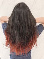 リー 京橋(Lee)&nbsp;［Lee京橋］店長 今里  グラデーションカラーxキャロットオレン