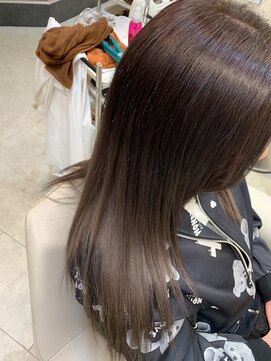 カイム ヘアー(Keim hair) 暗めグレージュ/サラツヤストレート/愛されロング/20代30代40代