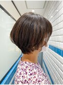 【藤原三知代】ローライト厚めバングショート