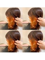 レイリア 奈良 法隆寺店(LeiLea)&nbsp;【dog&hair LeiLea法隆寺】オレンジインナーカラー