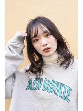 パーク(PERK) PERK 【パーク】 ナチュラルセミロング　ダークグレージュ