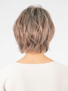 アース 三軒茶屋店(HAIR&MAKE EARTH) 三軒茶屋_無造作_ショート_コテ巻き_デザインカラー_小顔
