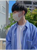 黒髪×軽めマッシュヘア