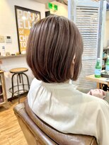 ワン エイティー ディグリース 恵比寿(180°One Eighty Degrees.)&nbsp;結べるボブ/白髪ぼかし/30代/40代/ミルクティーピンクベージュ