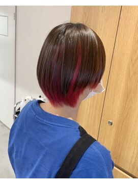 ディードットログ 大和西大寺店(D.Log) インナーカラー　マッシュショート　大和西大寺