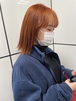ヘアーアンドメイク ビス(HAIR&MAKE bis)&nbsp;ブリーチ1回～できる！オレンジブラウン【加藤沙久楽】