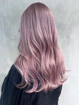 アルバム 渋谷パルコ(ALBUM) ピンクロング_チェリーブラウンフェミニンロング_ba420491