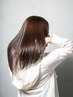 【髪質改善】　カラー+プレミアムケア縮毛矯正+カット+トキオTr　¥18800