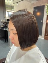 ハウル(Howl)&nbsp;#髪質改善#艶カラー#切りっぱなし#前下がり#ボブ