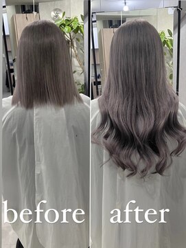 ロウル 渋谷(LOWRL) シールエクステ/ビフォーアフター