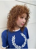 外国人風スパイラルパーマ