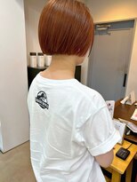 ペイジヘアー(paige hair)&nbsp;オレンジブラウンカラー/ボブ/ミニボブ/暖色カラー