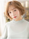 外国人風ハイトーンカラーボブウルフマッシュa川口20代30代40代