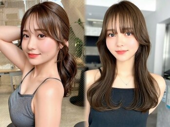 サンド 池袋 2nd(sand)の写真/前髪/顔周りのレイヤーカットで小顔を創る！韓国風くびれヘア～ショートまで抜け感のある華やかさを☆/池袋