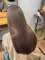 アンダーバーホワイトモデ 河内長野(_WHITE mode)&nbsp;髪質改善カラーミルクティーベージュレイヤーカット