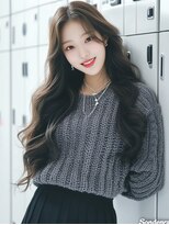 ジルバイジゼル(JILL by GiseL)&nbsp;オリーブ　エアリーバング　ブリーチなし