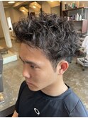 スパイキーショートニュアンスパーマ