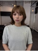 ショートボブハイトーンカラーミルクティーベージュケアブリーチ