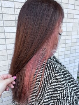 アルファ 我孫子店(alpha) インナーカラー/ケアブリーチ/ピンク/ピンクベージュ/我孫子駅