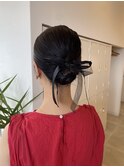 【お呼ばれヘア】20代30代/上品/シンプル/シニヨン/アレンジ