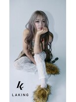 ラ キング(LA KING)&nbsp;クラゲヘアー/小顔に見せるヘア/ココアベージュ/栄