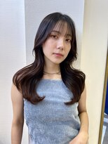 ロンドアベニール 北千住(Lond avenir)&nbsp;オリーブグレー/レイヤーカット/黒髪/マロンベージュ/北千住