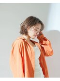 ナチュラル × ショートボブ