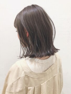 セイドット オモテサンドウ(Say. omotesando) Say.外ハネボブくびれボブひし形ボブオリーブグレー暗めカラー