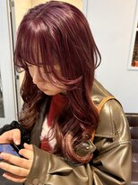 ステア メゾン(stir maison)&nbsp;派手すぎない1ブリーチのカシスピンク＊MIKA