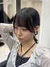 【MOMOKA】全体カット+顔まわりパーマで似合わせ♪スタイリング楽にしたい方